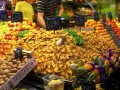 Wild mushrooms in Spanish vegetable market